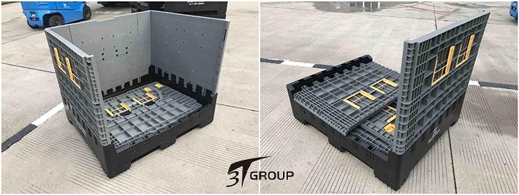 Heavy Duty Hdpe Folding Plastic Pallet Box for Turnaround price